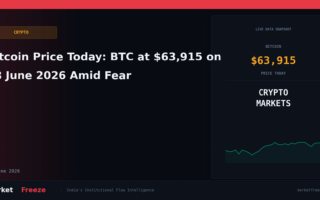 Bitcoin Price Today: BTC at $63,915 on 18 June 2026 Amid Fear