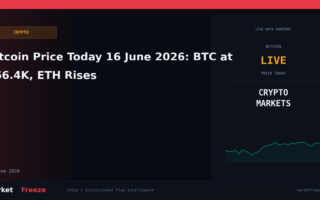 Bitcoin Price Today 16 June 2026: BTC at $66.4K, ETH Rises