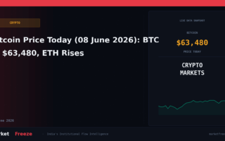 Bitcoin Price Today (08 June 2026): BTC at $63,480, ETH Rises