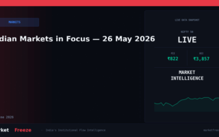 Indian Markets in Focus — 26 May 2026