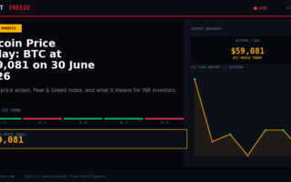 Bitcoin Price Today: BTC at $59,081 on 30 June 2026