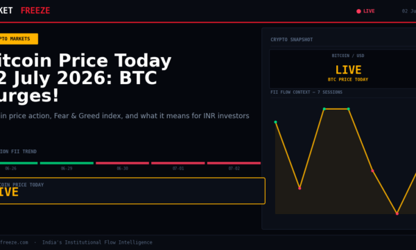 Bitcoin Price Today 02 July 2026: BTC Surges!