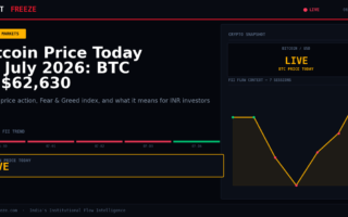 Bitcoin Price Today 06 July 2026: BTC at $62,630