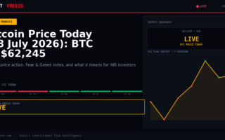 Bitcoin Price Today (08 July 2026): BTC at $62,245