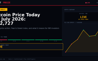 Bitcoin Price Today 09 July 2026: $62,727