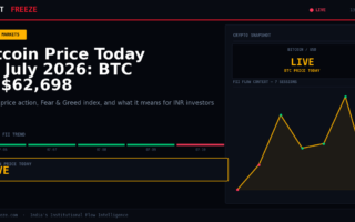 Bitcoin Price Today 13 July 2026: BTC at $62,698