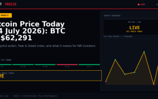 Bitcoin Price Today (14 July 2026): BTC at $62,291