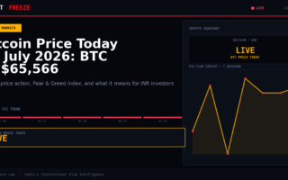 Bitcoin Price Today 22 July 2026: BTC at $65,566