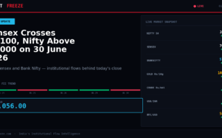 Nifty, Sensex Rally on 24 June 2026 as Brent Crude Drops