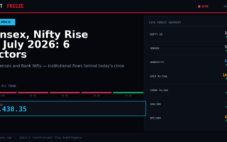 Sensex, Nifty Rise 06 July 2026: 6 Factors