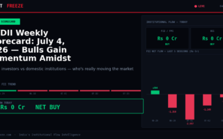 FII/DII Weekly Scorecard: July 4, 2026 — Bulls Gain Momentum Amidst Inflows