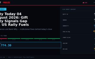 Nifty Today 04 August 2026: Gift Nifty Signals Gap Up, US Rally Fuels Optimism
