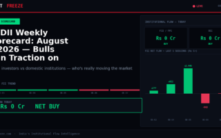 FII/DII Weekly Scorecard: August 8, 2026 — Bulls Gain Traction on Strong Flows