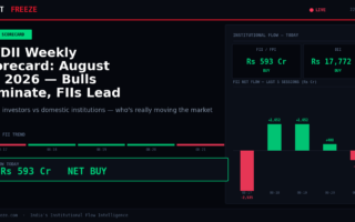FII/DII Weekly Scorecard: August 22, 2026 — Bulls Dominate, FIIs Lead Rally
