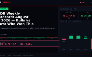 FII/DII Weekly Scorecard: August 29, 2026 — Bulls vs Bears: Who Won This Week?