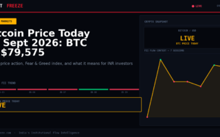 Bitcoin Price Today 09 Sept 2026: BTC at $79,575