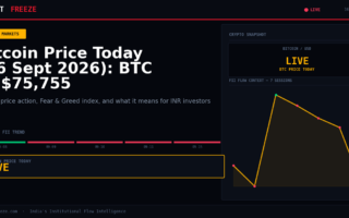 Bitcoin Price Today (16 Sept 2026): BTC at $75,755