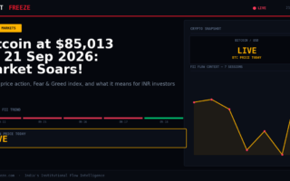 Bitcoin at $85,013 on 21 Sep 2026: Market Soars!