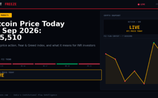 Bitcoin Price Today 23 Sep 2026: $85,510