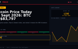 Bitcoin Price Today 24 Sept 2026: BTC at $83,797