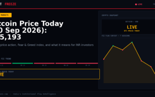 Bitcoin Price Today (30 Sep 2026): $85,193
