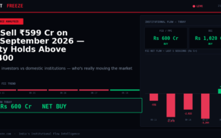 FII Sell ₹599 Cr on 21 September 2026 — Nifty Holds Above 23400