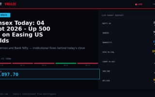 Sensex Today: 04 Sept 2026 – Up 500 Pts on Easing US Yields