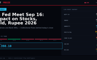 US Fed Meet Sep 16: Impact on Stocks, Gold, Rupee 2026