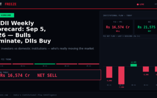 FII/DII Weekly Scorecard: Sep 5, 2026 — Bulls Dominate, DIIs Buy Heavily