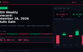 FII/DII Weekly Scorecard: September 26, 2026 — Bulls Gain Momentum, Bears Retreat