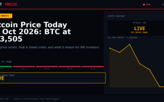Bitcoin Price Today 01 Oct 2026: BTC at $83,505