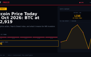 Bitcoin Price Today 09 Oct 2026: BTC at $82,919