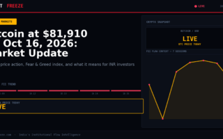 Bitcoin at $81,910 on Oct 16, 2026: Market Update
