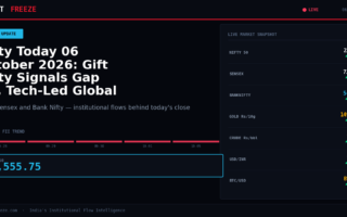 Nifty Today 06 October 2026: Gift Nifty Signals Gap Up, Tech-Led Global Rally Fuels Optimism