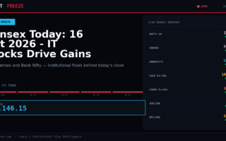 Sensex Today: 16 Oct 2026 – IT Stocks Drive Gains